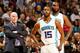 CHARLOTTE, NC - MARCH 11: Kemba Walker #15, Al Jefferson #25 and Steve Clifford, head coach of the Charlotte Hornets during the game against the Detroit Pistons at the Time Warner Cable Arena on March 11, 2016 in Charlotte, North Carolina. NOTE TO USER: