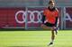 Bayern Munich's midfielder Mario Goetze attends the last team trainings session one day before the Champions League last 16, first-leg match between Juventus Turin and Bayern Munich at the trainings field in Munich, southern Germany, on February 22, 2016.