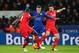 LEICESTER, ENGLAND - FEBRUARY 02: Jamie Vardy (C) of Leicester City controls the ball against Dejan Lovren (R) and Mamadou Sakho (L) of Liverpool during the Barclays Premier League match between Leicester City and Liverpool at The King Power Stadium on Fe