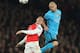 Mascherano isn't noted for his aerial ability.