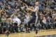 Mar 26, 2016; Minneapolis, MN, USA; Utah Jazz forward Gordon Hayward (20) drives to the basket and gets fouled from Minnesota Timberwolves guard Tyus Jones (1) in the second half at Target Center. the Jazz won 93-84. Mandatory Credit: Jesse Johnson-USA TO