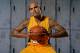 EL SEGUNDO, CA - SEPTEMBER 28: Robert Sacre #50 of the Los Angeles Lakers poses for a portrait during media day at Toyota Sports Center on September 28, 2015 in El Segundo, California. NOTE TO USER: User expressly acknowledges and agrees that, by downloa