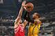 INDIANAPOLIS, IN - MARCH 27: Monta Ellis #11 of the Indiana Pacers shoots the ball against the Houston Rockets on March 27, 2016 at Bankers Life Fieldhouse in Indianapolis, Indiana. NOTE TO USER: User expressly acknowledges and agrees that, by downloadin