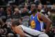 SAN ANTONIO, TX - MARCH 19: Draymond Green #23 of the Golden State Warriors during the game against the San Antonio Spurs on March 19, 2016 at the AT&T Center in San Antonio, Texas. NOTE TO USER: User expressly acknowledges and agrees that, by downloadin