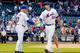 Manager Terry Collins and Steven Matz.