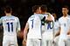 LONDON, ENGLAND - MARCH 29: Jamie Vardy of England is congratulated by James Milner after scoring the opening goal during the International Friendly match between England and Netherlands at Wembley Stadium on March 29, 2016 in London, England. (Photo by