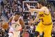 TORONTO, ON - FEBRUARY 26: Kyle Lowry #7 of the Toronto Raptors drives against Kevin Lowe #0 of the Cleveland Cavaliers during an NBA game at the Air Canada Centre on February 26, 2016 in Toronto, Ontario, Canada. The Raptors defeated the Cavaliers 99-97