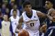 Nov 19, 2015; Seattle, WA, USA; Washington Huskies forward Marquese Chriss (0) dribbles the ball against the Mount St. Mary's Mountaineers during the second half at Alaska Airlines Arena. The Huskies won 100-67. Mandatory Credit: Joe Nicholson-USA TODAY S