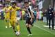TURIN, ITALY - MAY 14: Alvaro Morata (R) of Juventus FC is challenged by Andrea Ranocchia of UC Sampdoria during the Serie A match between Juventus FC and UC Sampdoria at Juventus Arena on May 14, 2016 in Turin, Italy. (Photo by Valerio Pennicino/Getty