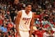 MIAMI, FL - MARCH 25: Hassan Whiteside #21 of the Miami Heat smiles during the game against the Orlando Magic on March 25, 2016 at AmericanAirlines Arena in Miami, Florida. NOTE TO USER: User expressly acknowledges and agrees that, by downloading and or