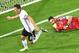 Ozil celebrates after opening the scoring.