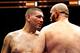 SAN ANTONIO,TX - DECEMBER 12: Chris Arreola(L) has words with Travis Kauffman at the end of one of their rounds in a heavyweight bout at AT&T Center on December 12, 2015 in San Antonio,Texas. (Photo by Ronald Cortes/Getty Images)
