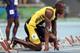 Bolt had the entire stadium's attention as he prepared for the final.