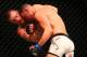 March 5, 2016; Las Vegas, NV, USA; Nate Diaz pins Conor McGregor against the cage during UFC 196 at MGM Grand Garden Arena. Mandatory Credit: Mark J. Rebilas-USA TODAY Sports