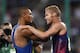 Borders are fluid at the Rio Games, as when Ashton Eaton of the U.S. and Kevin Mayer of France connected after finishing first and second, respectively, in the decathlon.