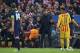 (L-R) Gabi of Club Atletico de Madrid, coach Diego Simeone of Club Atletico de Madrid, Neymar of FC Barcelona, Gabi of Club Atletico de Madrid during the UEFA Champions League quarter-final match between Atletico Madrid and FC Barcelona on April 13, 2016