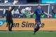Oct 23, 2016; New York, NY, USA; New York City FC forward David Villa (7) reacts to a call during during the first half against the Columbus Crew at Yankee Stadium. Mandatory Credit: Vincent Carchietta-USA TODAY Sports