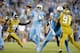 NASHVILLE, TN - OCTOBER 27: Marcus Mariota #8 of the Tennessee Titans throws the ball during the game against the Jacksonville Jaguars at Nissan Stadium on October 27, 2016 in Nashville, Tennessee. (Photo by Andy Lyons/Getty Images)