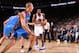 OAKLAND, CA - NOVEMBER 3: Kevon Looney #5 of the Golden State Warriors handles the ball against the Oklahoma City Thunder on November 3, 2016 at ORACLE Arena in Oakland, California. NOTE TO USER: User expressly acknowledges and agrees that, by downloadin