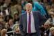 CHARLOTTE, NC - NOVEMBER 07: Steve Clifford of the Charlotte Hornets yells to his players during their game against the Indiana Pacers at Spectrum Center on November 7, 2016 in Charlotte, North Carolina. NOTE TO USER: User expressly acknowledges and agre