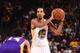 OAKLAND, CA - NOVEMBER 23: Shaun Livingston #34 of the Golden State Warriors handles the ball against the Los Angeles Lakers on November 23, 2016 at ORACLE Arena in Oakland, California. NOTE TO USER: User expressly acknowledges and agrees that, by downlo