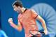 Dimitrov was on top in the first set.