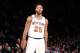 NEW YORK, NY - JANUARY 4: Derrick Rose #25 of the New York Knicks is seen during the game against the Milwaukee Bucks on January 4, 2017 at Madison Square Garden in New York, NY. NOTE TO USER: User expressly acknowledges and agrees that, by downloading an