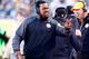 PITTSBURGH, PA - OCTOBER 26: Joey Porter of the Pittsburgh Steelers coaches during the game against the Indianapolis Colts on September 26, 2014 at Heinz Field in Pittsburgh, Pennsylvania. (Photo by Justin K. Aller/Getty Images)