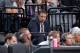 SACRAMENTO, CA - OCTOBER 10: Vice president Vlade Divac of the Sacramento Kings looks on during the game against Maccabi Haifa on October 10, 2016 at Golden 1 Center in Sacramento, California. NOTE TO USER: User expressly acknowledges and agrees that, by