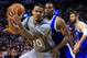 TORONTO, ON - JANUARY 10: Gerald Green #30 of the Boston Celtics dribbles the ball as Kyle Lowry #7 of the Toronto Raptors defends during the second half of an NBA game at Air Canada Centre on January 10, 2017 in Toronto, Canada. NOTE TO USER: User expr
