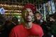 Former African best player and Borussia Dortmund striker Gabonese Pierre-Emerick Aubameyang arrives dressed informally after his luggage went missing in transit as he attends the African Footballer of the Year Awards in Abuja, on January 5, 2017.
Algeria
