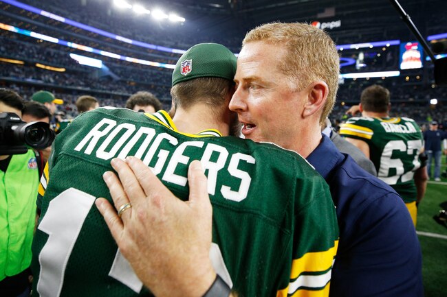 Jason Garrett played QB in the NFL. He beat the Brett Favre Packers in the mid 90's when Aikman was out. He's been eliminated by Rodgers the past two times he's gotten his team to the playoffs.