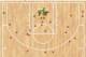 Milwaukee's first-half shot chart.