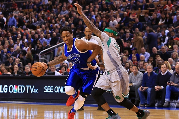 Image result for demar and isaiah thomas celtics