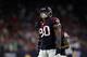 HOUSTON, TX - DECEMBER 24: Jadeveon Clowney #90 of the Houston Texans stands at the line of scrimmage in the fourth quarter against the Cincinnati Bengals at NRG Stadium on December 24, 2016 in Houston, Texas. (Photo by Tim Warner/Getty Images)