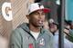 HOUSTON, TX - JANUARY 30: Julio Jones #11 of the Atlanta Falcons speaks with the media during Super Bowl 51 Opening Night at Minute Maid Park on January 30, 2017 in Houston, Texas. (Photo by Tim Warner/Getty Images)
