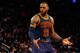 NEW YORK, NY - FEBRUARY 04: (NEW YORK DAILIES OUT) LeBron James #23 of the Cleveland Cavaliers in action against the New York Knicks at Madison Square Garden on February 4, 2017 in New York City. The Cavaliers defeated the Knicks 111-103. NOTE TO USE
