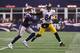 FOXBORO, MA - JANUARY 22: Logan Ryan #26 of the New England Patriots attempts to tackle Antonio Brown #84 of the Pittsburgh Steelers in the AFC Championship Game at Gillette Stadium on January 22, 2017 in Foxboro, Massachusetts. (Photo by Al Bello/Getty