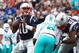FOXBORO, MA - SEPTEMBER 18: Jimmy Garoppolo #10 of the New England Patriots looks to pass the ball during the first half against the Miami Dolphins at Gillette Stadium on September 18, 2016 in Foxboro, Massachusetts. (Photo by Tim Bradbury/Getty Images)