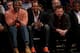NEW YORK, NY - FEBRUARY 12: Former New York Knicks playes Larry Johnson and Latrell Spreewell and Knicks owner James Dolan attend the game between the New York Knicks and the San Antonio Spurs at Madison Square Garden on February 12, 2017 in New York Cit