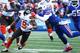 ORCHARD PARK, NY - DECEMBER 18: Corey Coleman #19 of the Cleveland Browns us tackled by Lorenzo Alexander #57 of the Buffalo Bills during the first half at New Era Field on December 18, 2016 in Orchard Park, New York. (Photo by Tom Szczerbowski/Getty