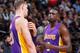 Timofey Mozgov and Luol Deng.