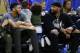 NEW ORLEANS, LA - FEBRUARY 17: Anthony Davis of the New Orleans Pelicans talks to DeMarcus Cousins of the Sacramento Kings during the NBA All-Star Celebrity Game at the Mercedes-Benz Superdome on February 17, 2017 in New Orleans, Louisiana. NOTE TO USER: