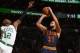 BOSTON, MA - March 1: Deron Williams #31 of the Cleveland Cavaliers shoots the ball against the Boston Celtics on March 1, 2017 at the TD Garden in Boston, Massachusetts.  NOTE TO USER: User expressly acknowledges and agrees that, by downloading and or us