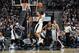 SAN ANTONIO, TX - MARCH 1: Kawhi Leonard #2 of the San Antonio Spurs shoots the ball against the Indiana Pacers during the game on March 1, 2017 at the AT&T Center in San Antonio, Texas. Kawhi Leonard (31 points, 10 rebounds) hit a fadeaway jumper with 2.