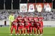 Persepolis's players pose prior to the AFC Champions League qualifying football match between UAE's Al-Wahda and Iran's Persepolis on February 28, 2017, in Abu Dhabi. / AFP / NEZAR BALOUT (Photo credit should read NEZAR BALOUT/AFP/Getty Images)