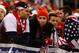 US men's national team fans are seen following the team 2-1 loss to the Mexico men's national team during the 2018 FIFA World Cup qualifying match in Columbus, Ohio on November 11, 2016. / AFP / Paul Vernon (Photo credit should read PAUL VERNON/AF
