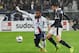 Lyon's French forward Alexandre Lacazette (L) vies for the ball with Bordeaux's Serbian defender Milan Gajic during the French L1 footbal match between Bordeaux (FCGB) and Lyon (OL) on March 3, 2017, at the Matmut Atlantique Stadium in Bordeaux, southwest