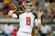 JACKSONVILLE, FL - AUGUST 20: Mike Glennon #8 of the Tampa Bay Buccaneers throws the ball against the Jacksonville Jaguars during a preseason game on August 20, 2016 at EverBank Field in Jacksonville, Florida. Tampa Bay defeated Jacksonville 27-21. (Photo