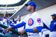 Eloy Jimenez is in his first big league camp with the Cubs this spring.
